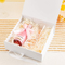 White Collapsible 2mm Cardboard Rigid Gift Boxes With Ribbon Closure