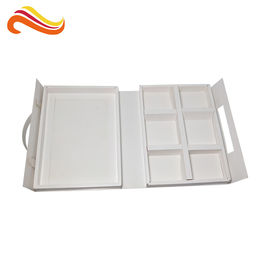 White Color Folded Leaflet Printing Cardboard Box Paper Material Elegant Design