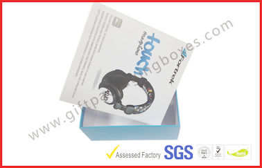 Right Angle 1200G Grey board Gift Packaging Boxes , OEM Customized Printed Headphone Packaging Boxes