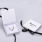Paperboard Packaging Gift Box Set 157g  Necklace Bracelet Jewelry With Ribbon Closure